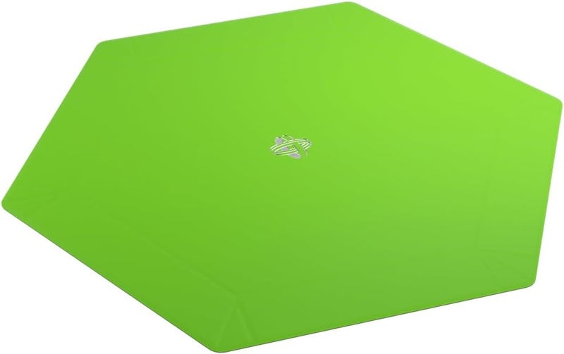 Gamegenic Magnetic Dice Tray - Take Control of Your Roll! Compact and Versatile Dice Tray for Tabletop Games and Board Games, Hexagonal Shape, Black/Green Color, Made by - Image 1